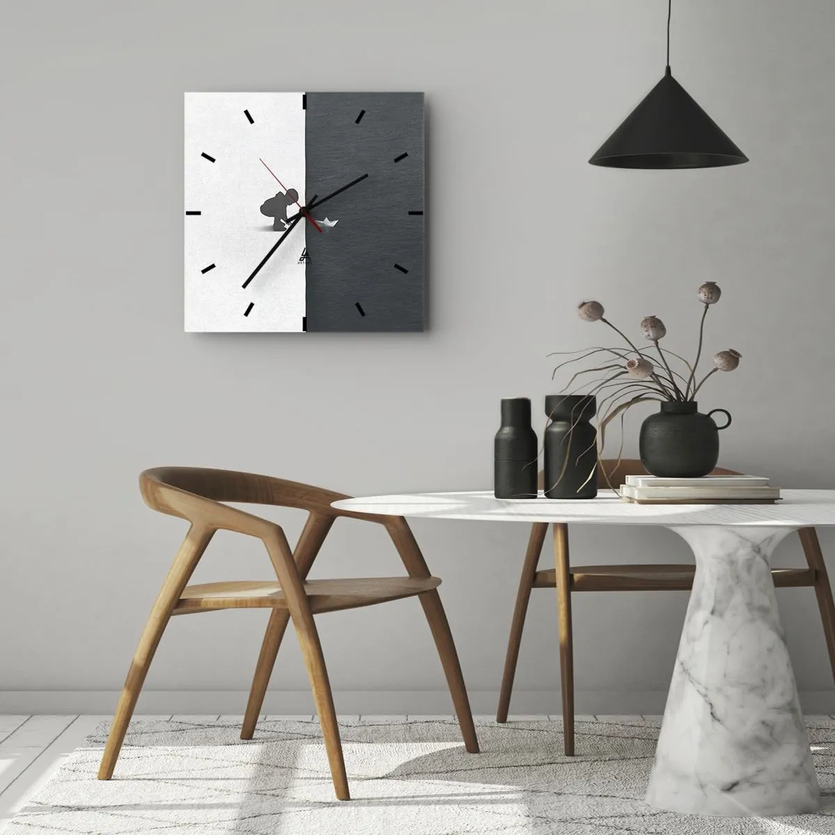 Nástenné hodiny - Veľká výprava - 30x30 cm