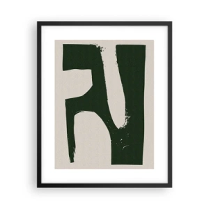 Plagát v čiernom ráme - Zálivy v bielom - 40x50 cm