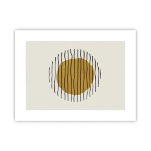 Plagát - Abstrakcia kmitajúca žiarom - 40x30 cm