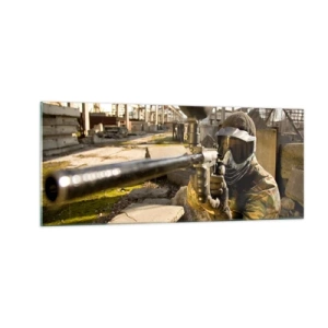 Obraz na skle - Aj vy sa môžete stáť hrdinom - 100x40 cm