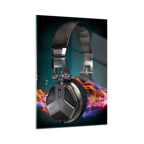 Obraz na skle - V ohni hudby - 50x70 cm