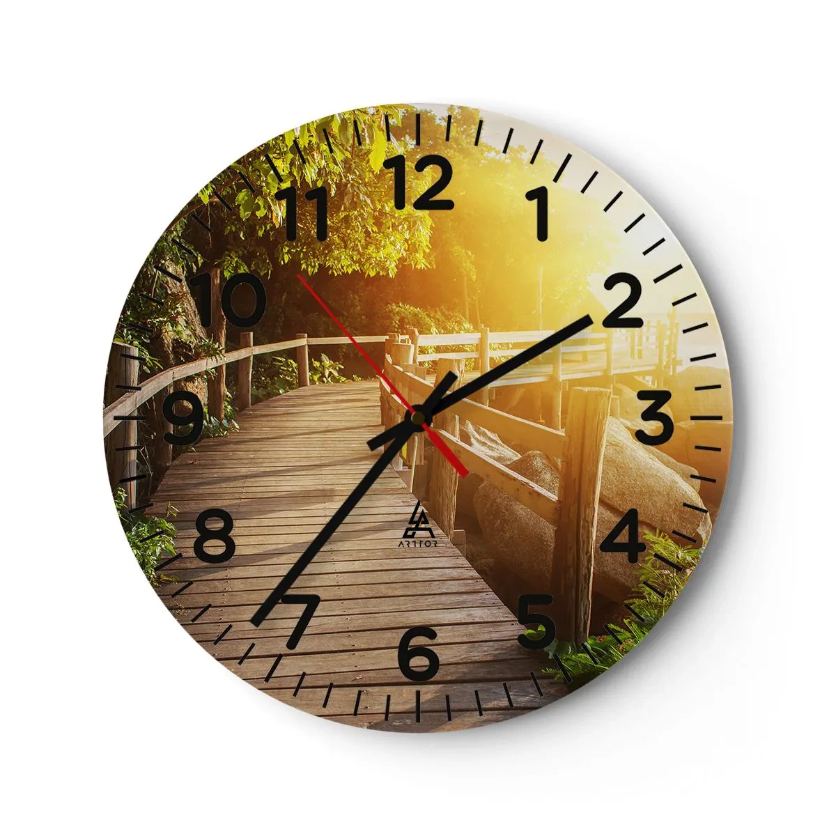 Nástenné hodiny - Ďalšia zákruta, ďalšie zázraky - 40x40 cm