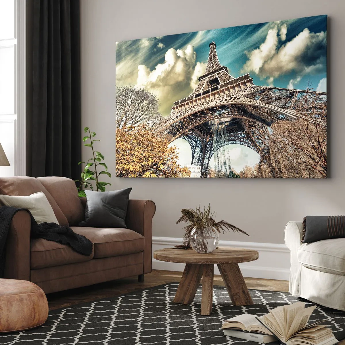 Obraz na plátne - A na jeseň v Paríži… - 100x70 cm