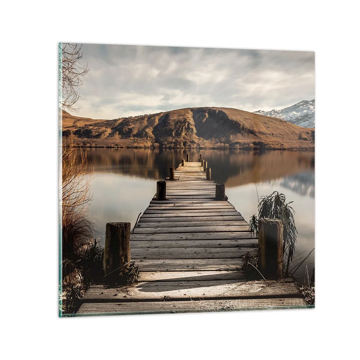 Obraz na skle - Krajina v tichu - 40x40 cm