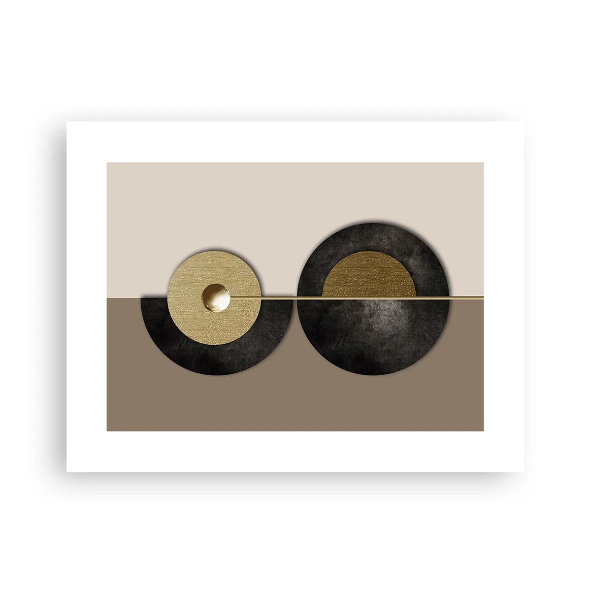 Plagát - Variácie okolo kruhu - 40x30 cm