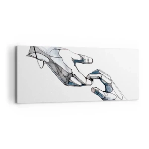 Obraz na plátne - Dobré gesto - 100x40 cm