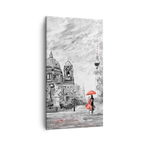 Obraz na plátne - Berlínske stretnutie - 45x80 cm