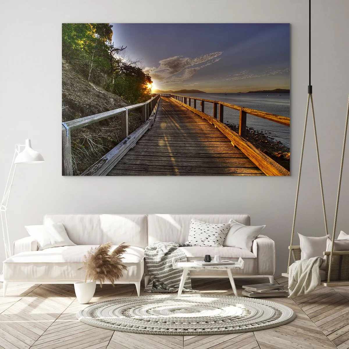 Obraz na skle - Ísť, stále ísť smerom k slnku - 120x80 cm
