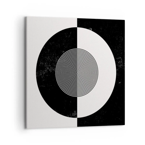 Obraz na plátne - Harmónia v čiernej a bielej - 50x50 cm