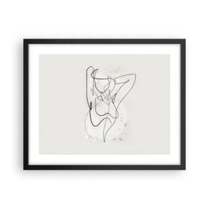 Plagát v čiernom ráme - Umenie zvádzania - 50x40 cm