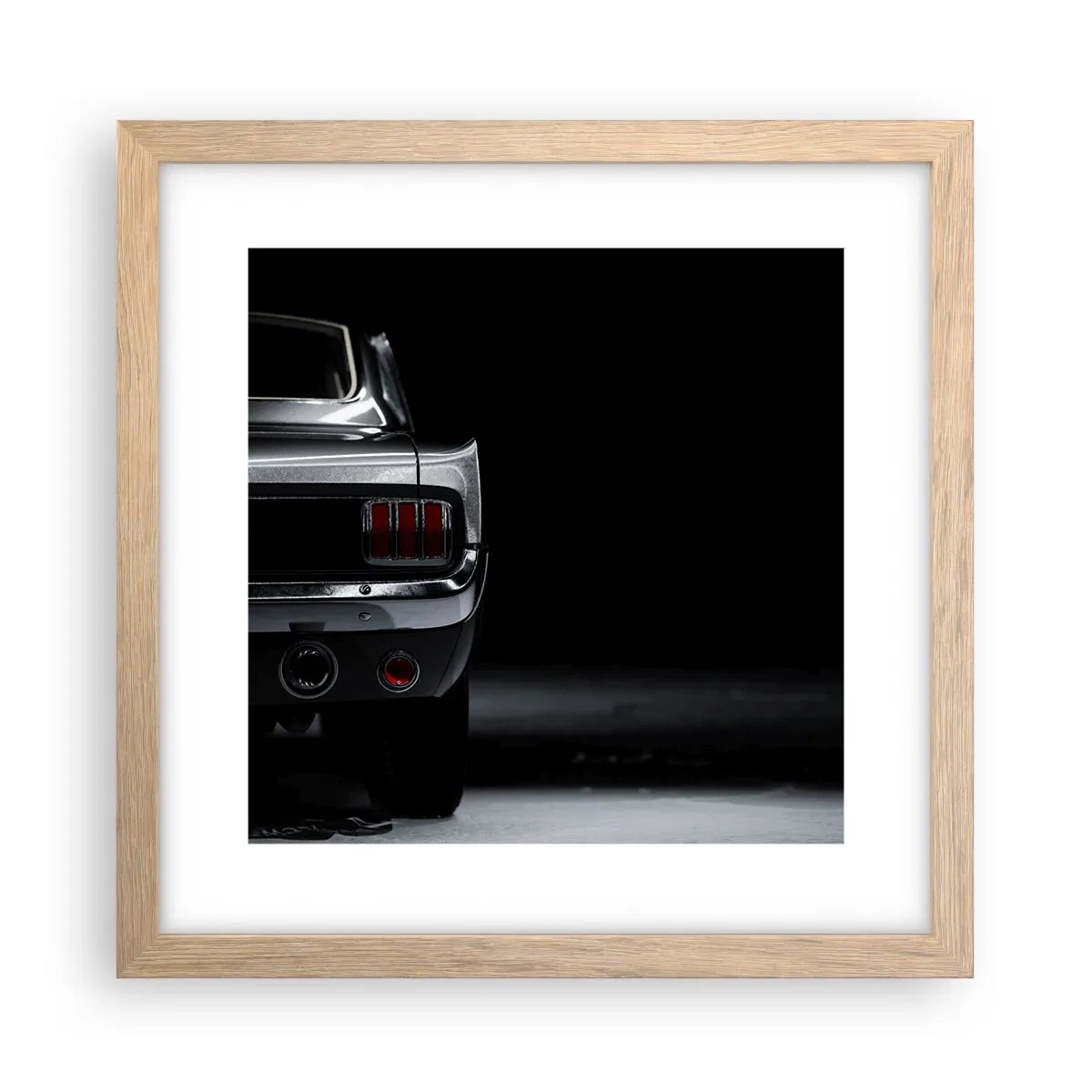 Plagát v ráme zo svetlého duba - Kúzlo klasiky - 30x30 cm