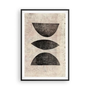 Plagát v čiernom ráme - Etnická abstrakcia - 61x91 cm