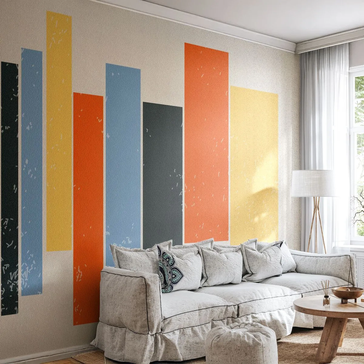 Fototapeta Premium Sand - Záznam hudby - Minimalizmus, Obdĺžniky, Tvary - 400x280 cm