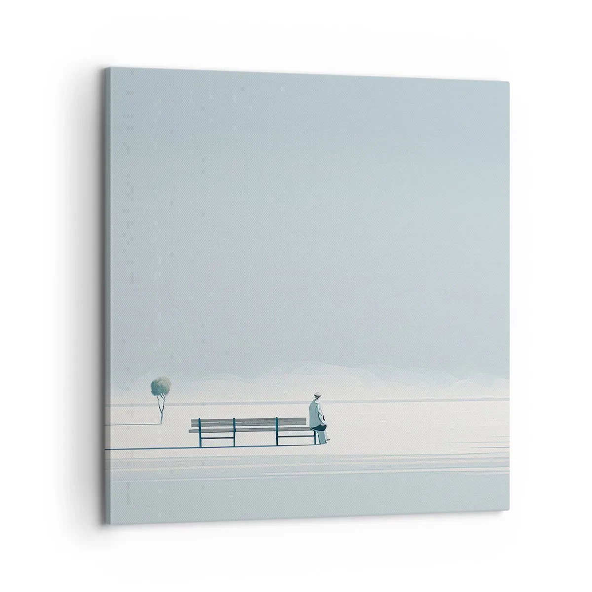 Obraz na plátne - Áno, čakám. - 60x60 cm