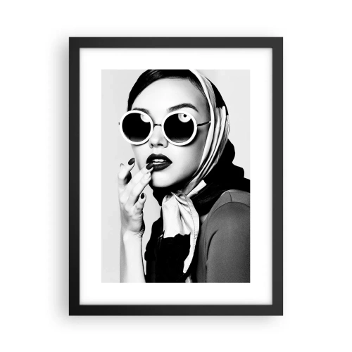 Plagát v čiernom ráme - Pozdravy zo 60. rokov - 30x40 cm