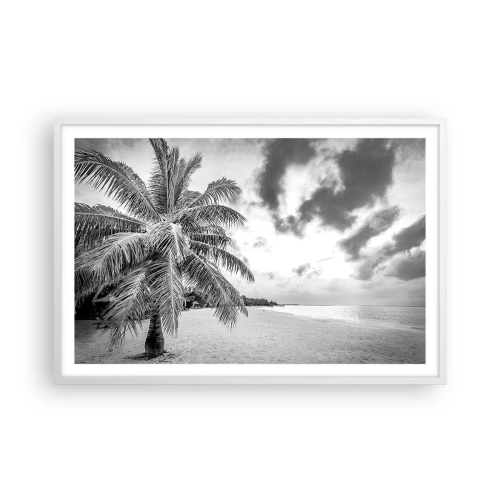 Plagát v bielom ráme - Keď túžiš po samote…. - 91x61 cm