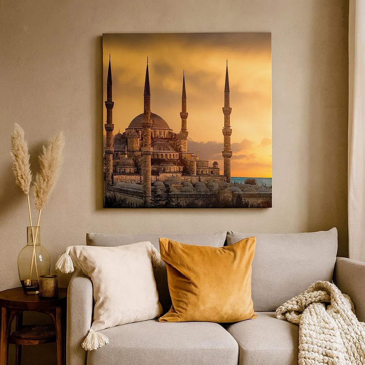 Obraz na plátne - Boh je veľký - 30x30 cm