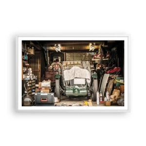 Plagát v bielom ráme - Späť do minulosti - 91x61 cm