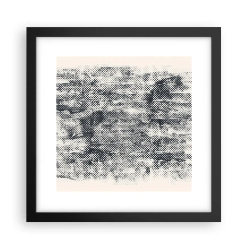 Plagát v čiernom ráme - Hmlistá kompozícia - 30x30 cm