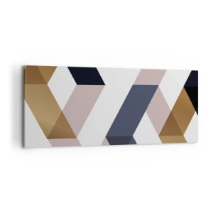 Obraz na plátne - Roviny a uhly - 100x40 cm