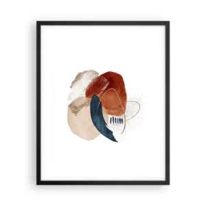 Plagát v čiernom ráme - Oválna kompozícia - 40x50 cm