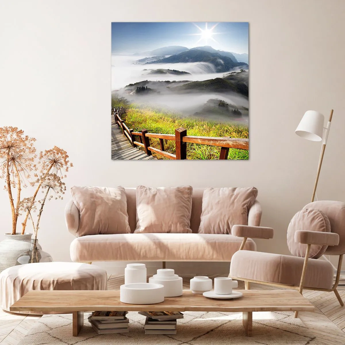 Obraz na plátne - Utkané zo žiary a hmly - 50x50 cm