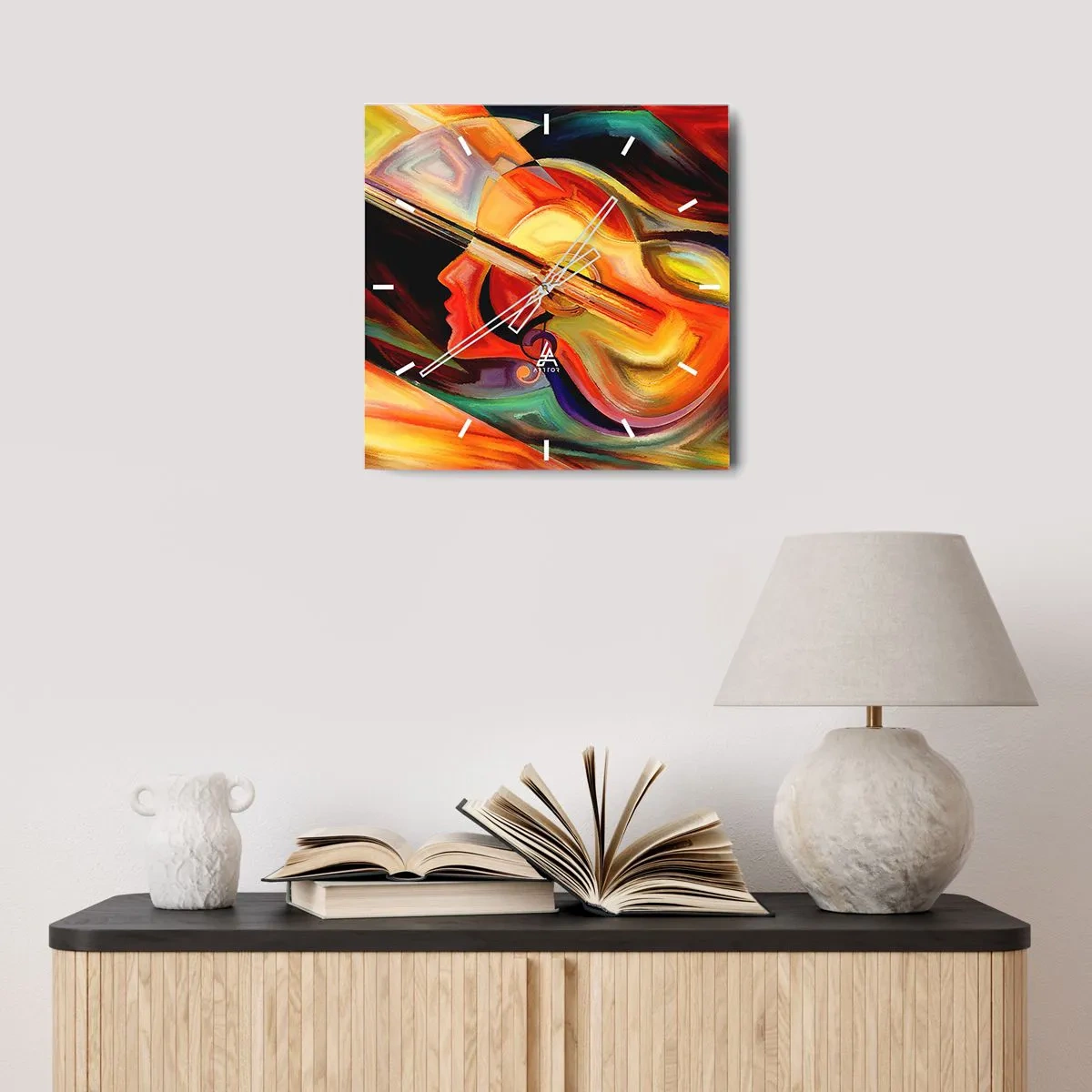 Nástenné hodiny - Všetko je v poriadku - 30x30 cm