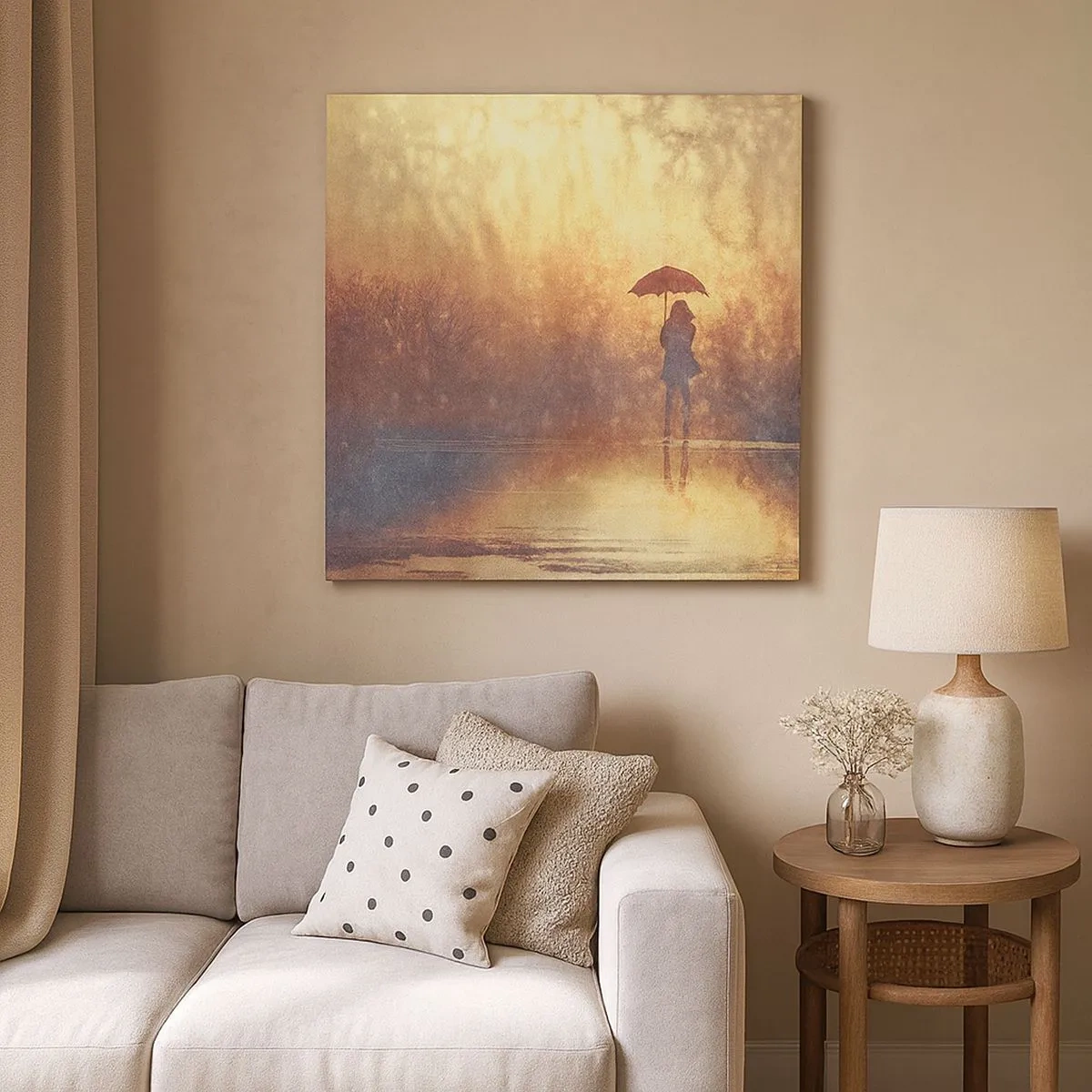 Obraz na plátne - Cítim, že sa na mňa niekto pozerá - 30x30 cm