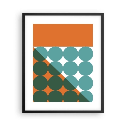 Plagát v čiernom ráme - Hore a šikmo - 40x50 cm