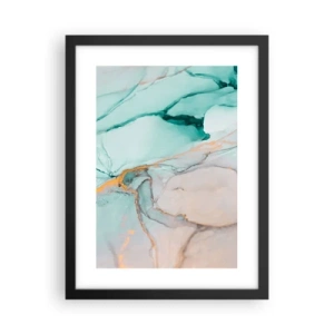 Plagát v čiernom ráme - Tanec tvarov a farieb - 30x40 cm