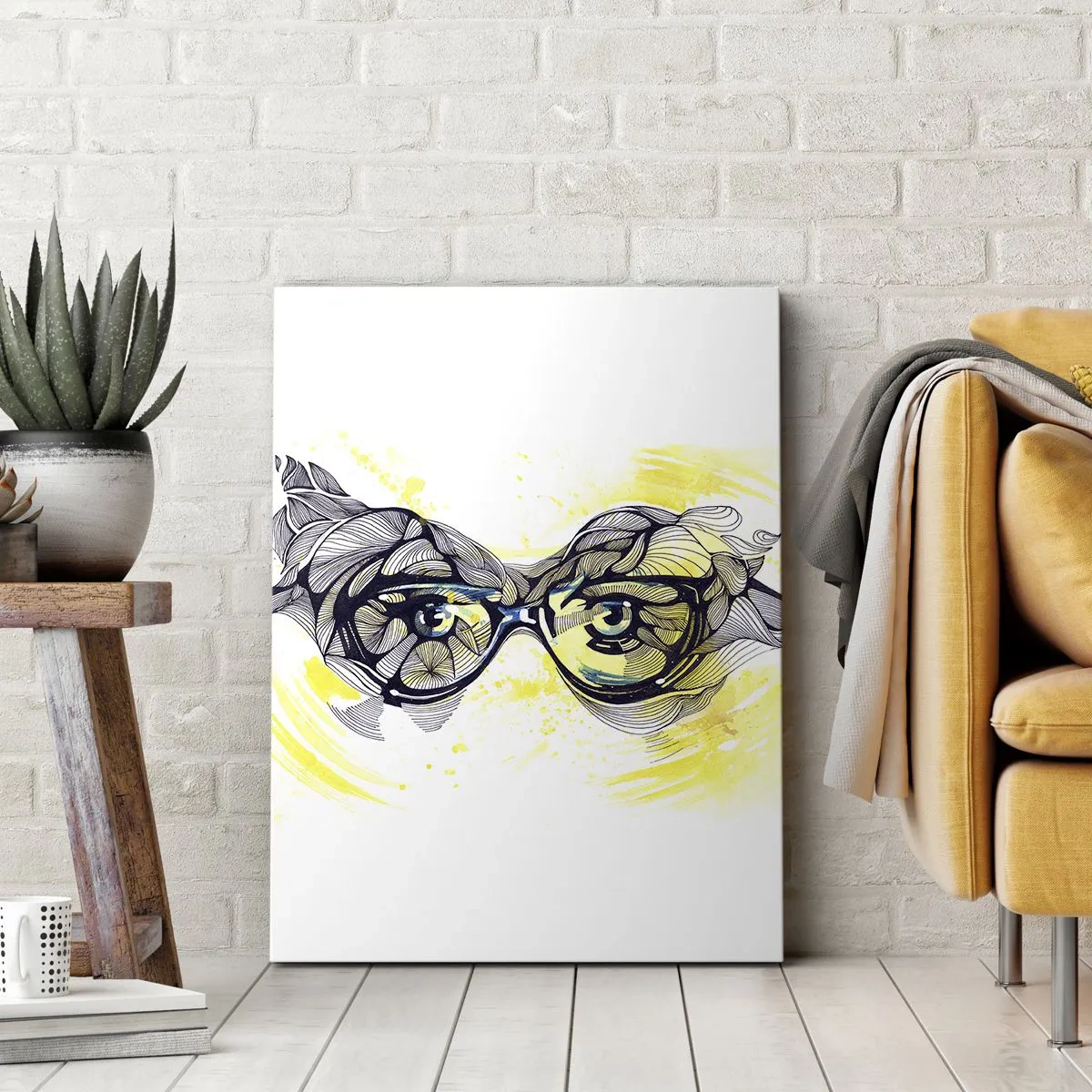 Obraz na plátne - Cez modré okuliare - 70x100 cm