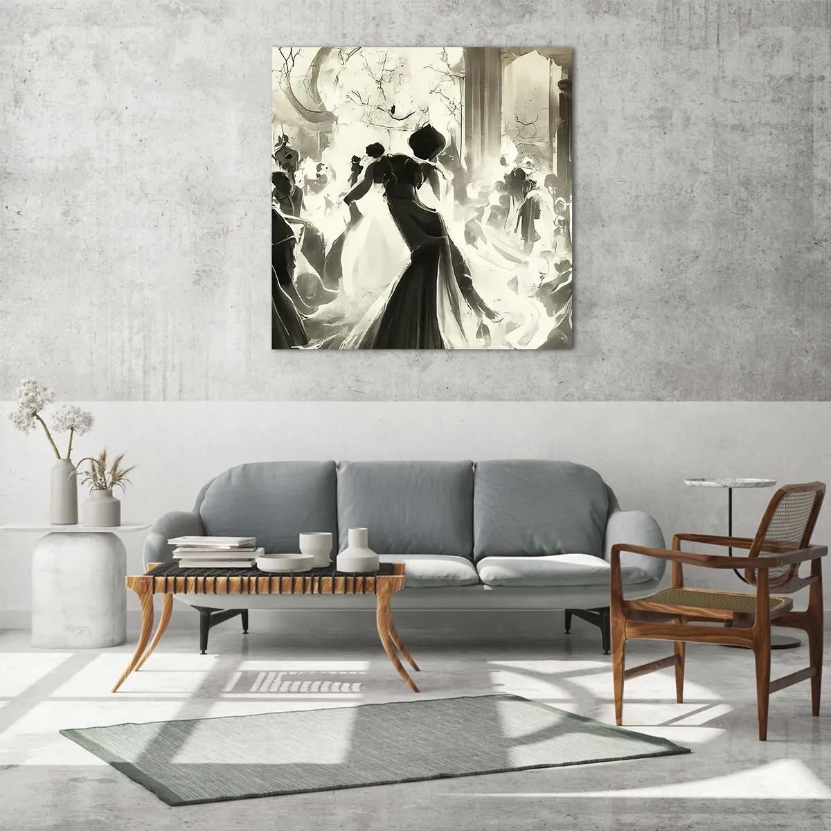 Obraz na skle - Veľká maškaráda - 60x60 cm