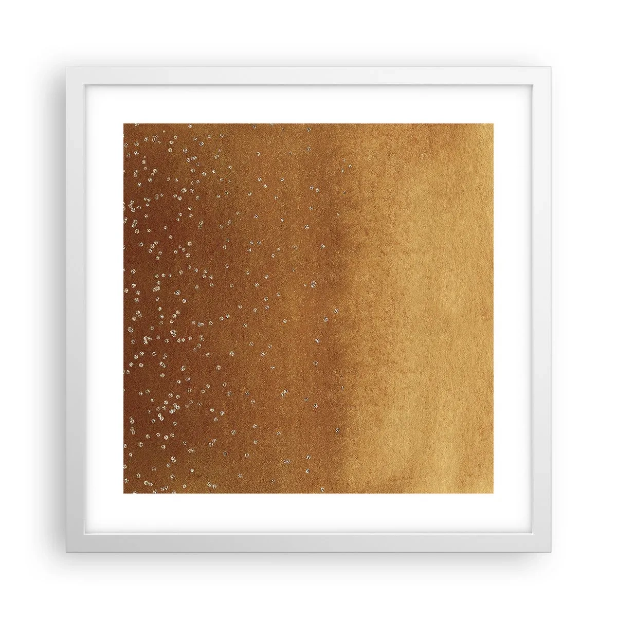 Plagát v bielom ráme - Zrodenie svetla - 40x40 cm