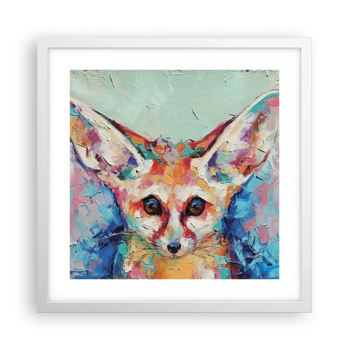 Plagát v bielom ráme - Ste na mňa pripravení? - 40x40 cm