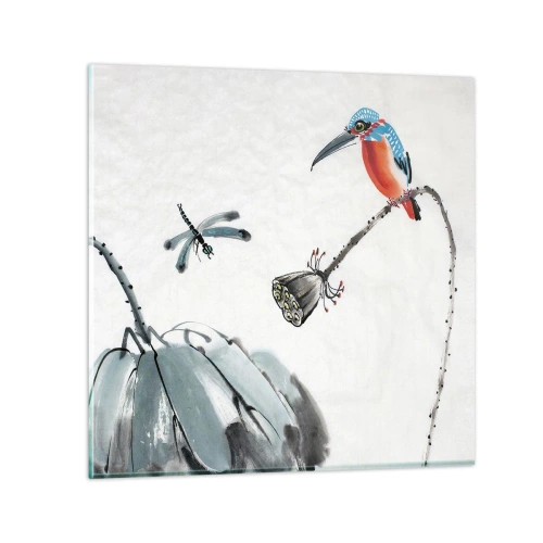 Obraz na skle - Život lúky - 70x70 cm