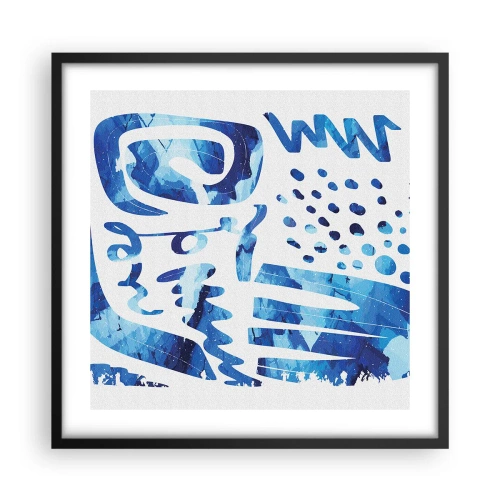 Plagát v čiernom ráme - Späť ku koreňom - 50x50 cm