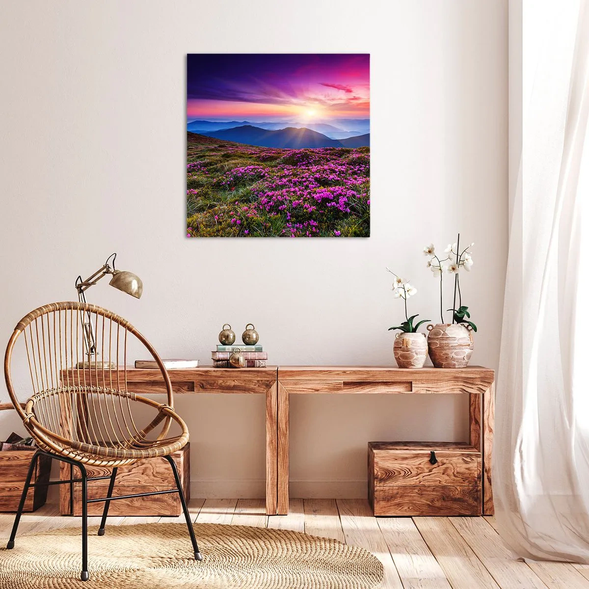 Obraz na plátne - Zavoňali svieže púčiky byliniek z obilných polí - 30x30 cm