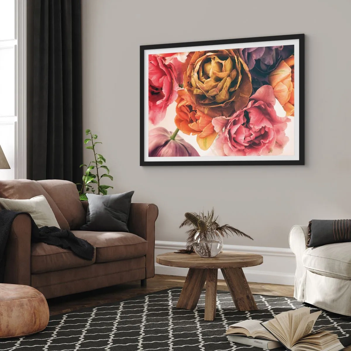 Plagát v čiernom ráme - Oslava života - 100x70 cm