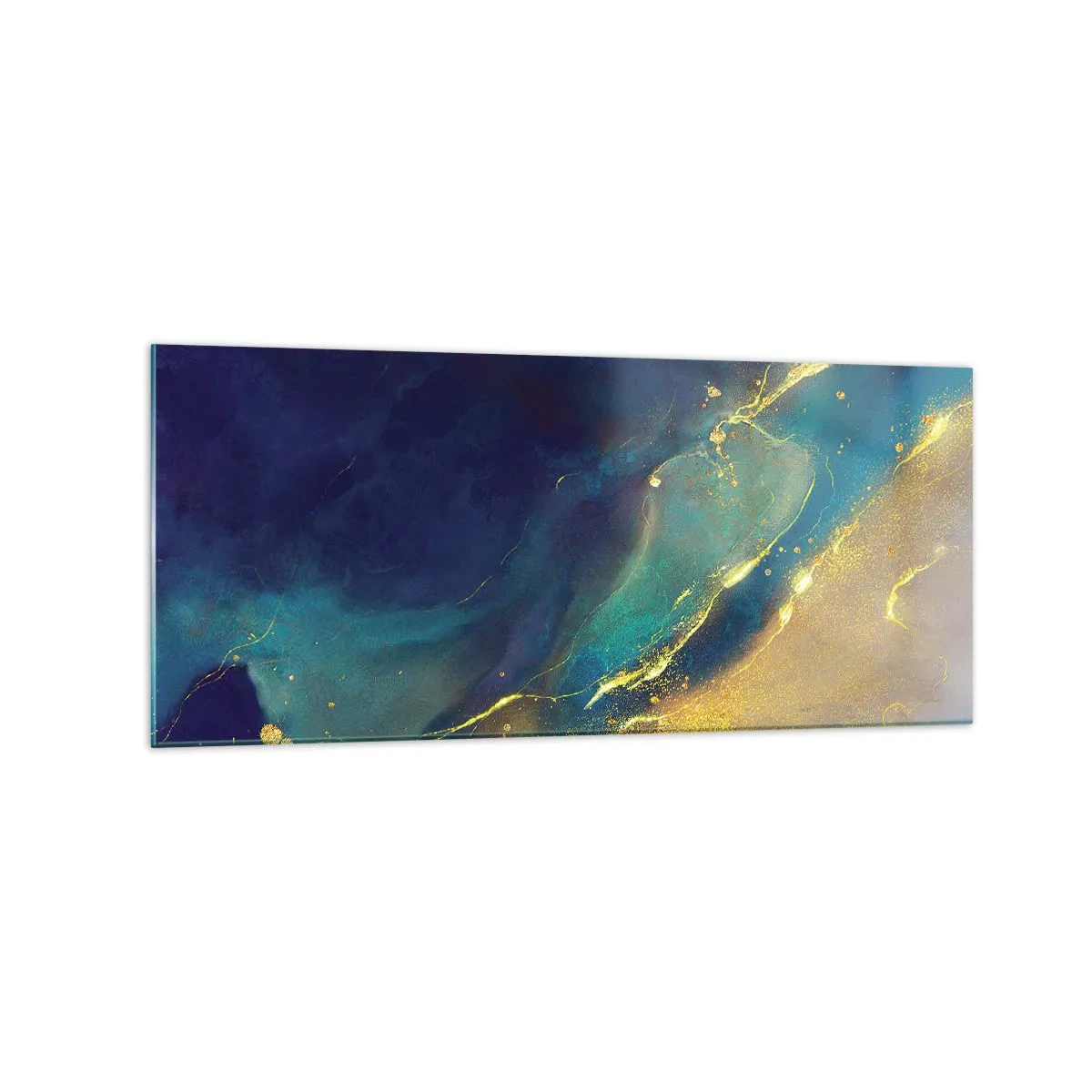 Obraz na skle - Zlatý močiar - 120x50 cm