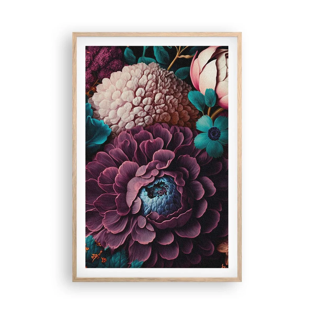 Plagát v ráme zo svetlého duba - Úroda prírody - 61x91 cm