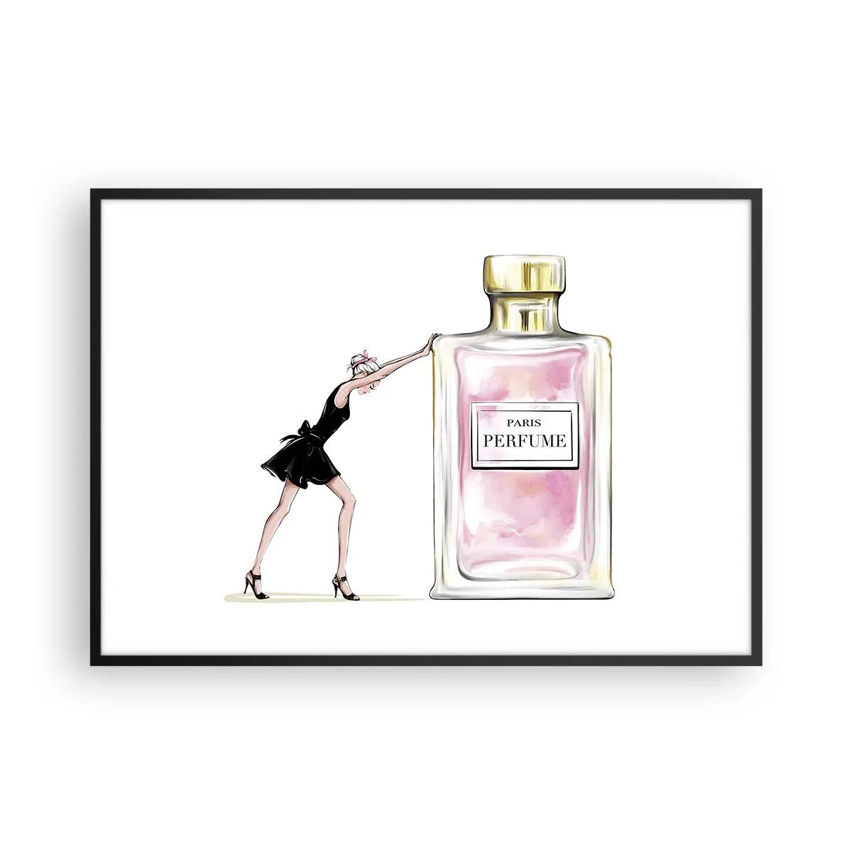 Plagát v čiernom ráme - Podstata ženskosti - 100x70 cm