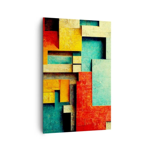 Obraz na plátne - Festival pravých uhlov - 80x120 cm