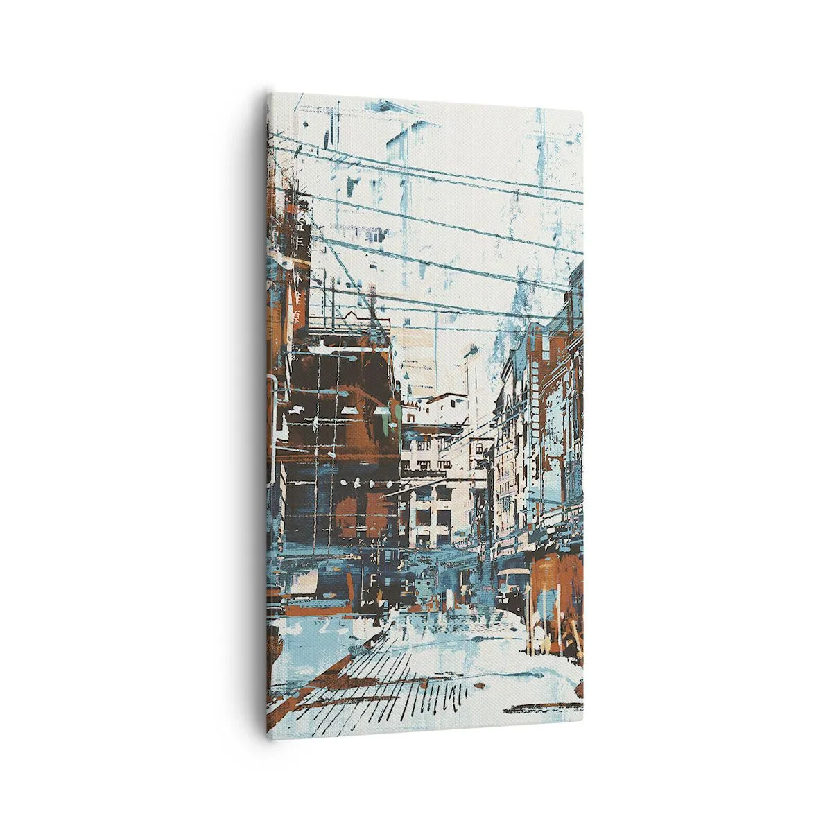 Obraz na plátne - Zdolaný mestský chodník - 55x100 cm