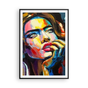 Plagát v čiernom ráme - Sny, ako vtáky letia oblohou - 70x100 cm