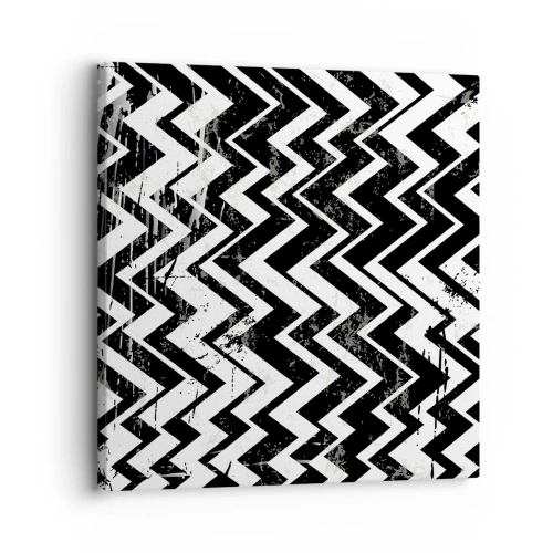 Obraz na plátne - Cik-biele, cik-čierne - 30x30 cm