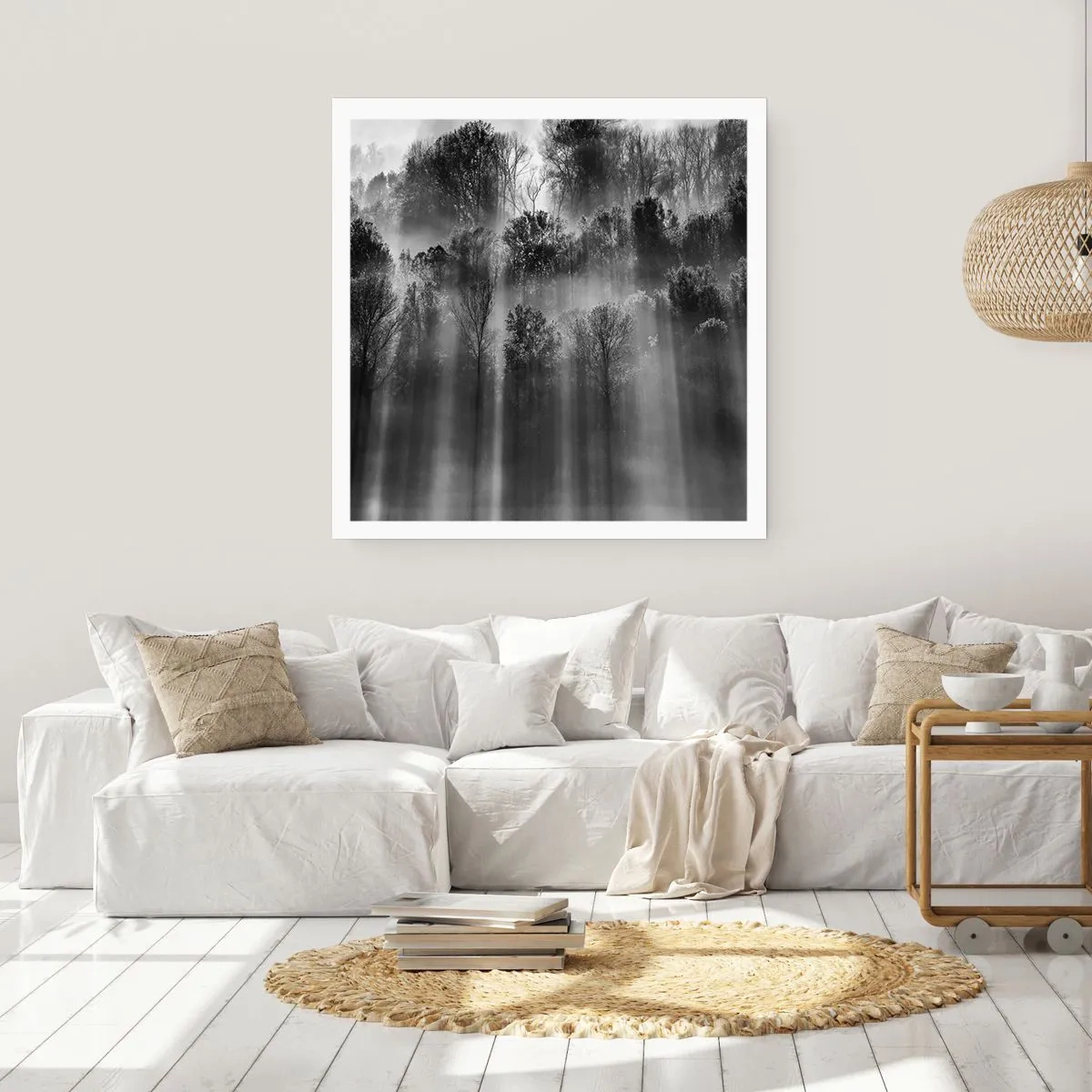 Plagát - V lúčoch svetla - 60x60 cm