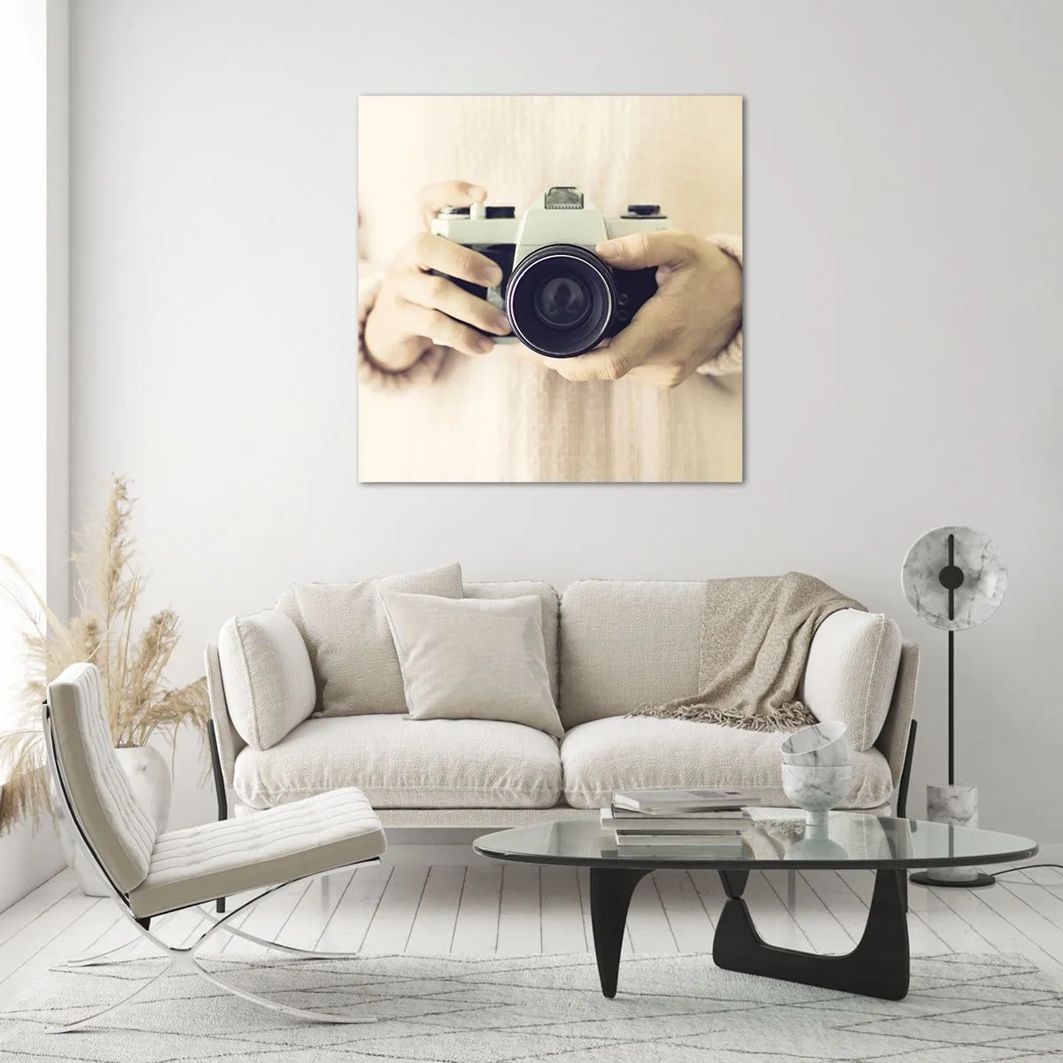 Obraz na skle - Pre viac informácií… - 70x70 cm