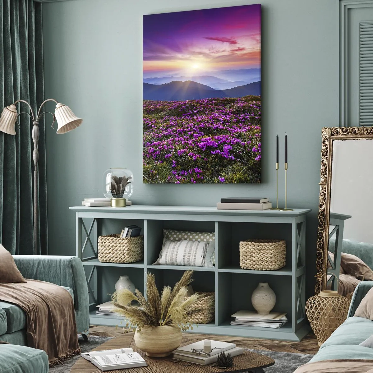 Obraz na plátne - Zavoňali svieže púčiky byliniek z obilných polí - 50x70 cm