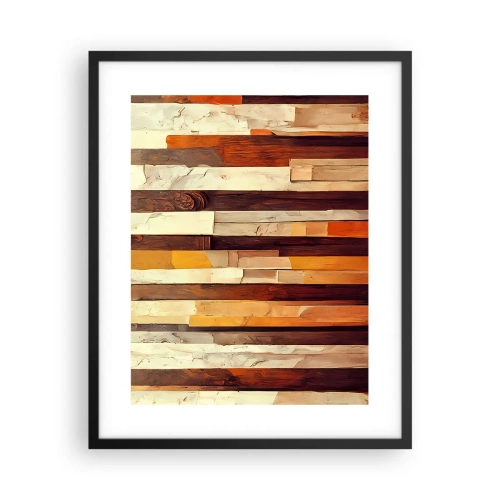 Plagát v čiernom ráme - Hymna lesných stromov - 40x50 cm