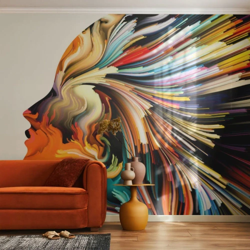 Samolepiaca Fototapeta Deluxe Sticker - Explózia predstavivosti - Abstrakcia, Žena, Grafika - 400x280 cm